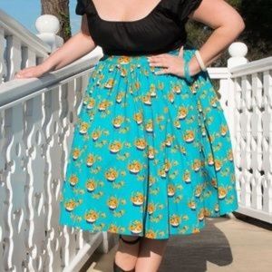 Pinup Girl: Jenny Skirt - Mary Blair Cats - 3X